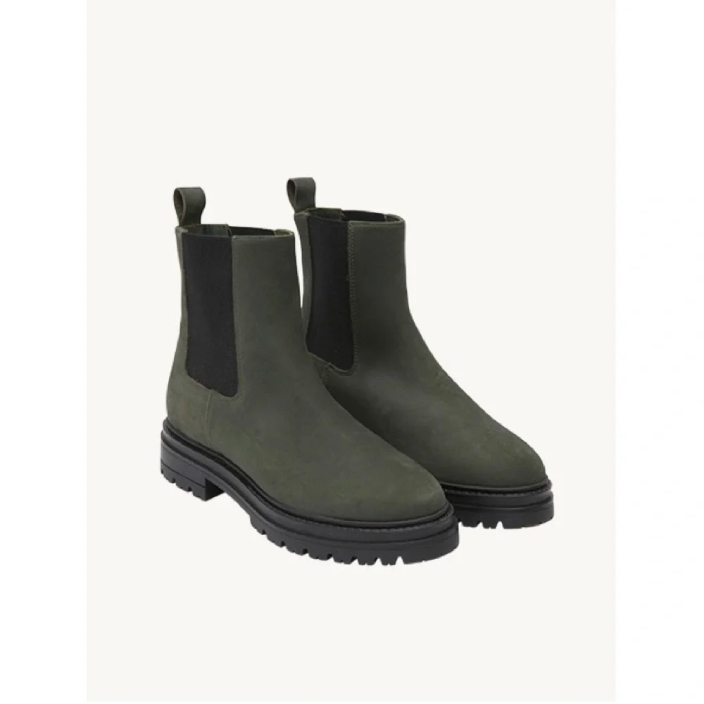 Jenni Kayne • Brooklyn Lug Boot chelsea ankle chunky Forest green